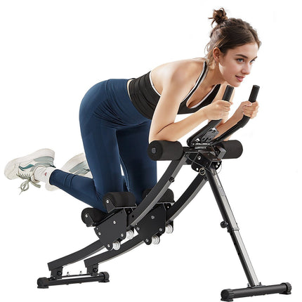Ab Workout Machine, Dual-Track, Foldable, 440 lb