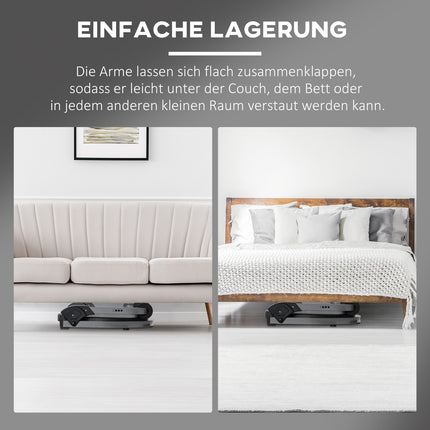 Klappbarer Bauchtrainer mit Kissen, höhenverstellbar, Stahl