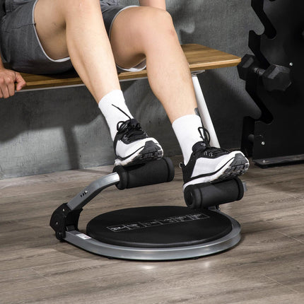 Klappbarer Bauchtrainer mit Kissen, höhenverstellbar, Stahl