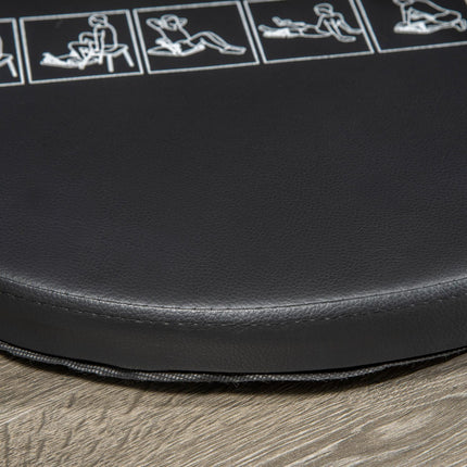 Klappbarer Bauchtrainer mit Kissen, höhenverstellbar, Stahl