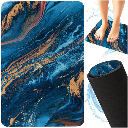 Saugfähige Anti-Rutsch-Badematte 60x40cm, schnelltrocknend