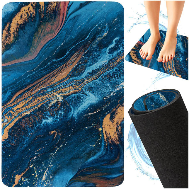 Saugfähige Anti-Rutsch-Badematte 60x40cm, schnelltrocknend