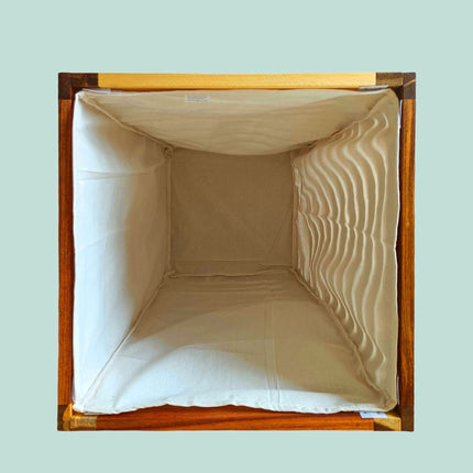 Acacia Laundry Hamper with Seat, 50L Capacity