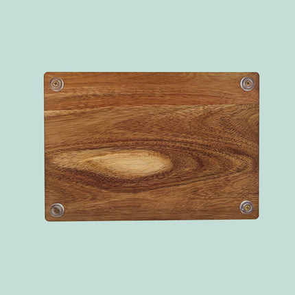 Acacia Wood Cutting Boards Set with Stand – 3 Pieces