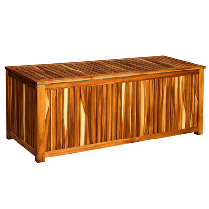 Acacia Wood Garden Storage Chest with Waterproof Liner