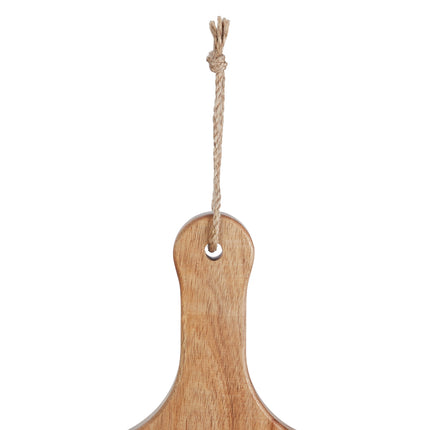 Acacia Wood Pizza Serving Board with Handle, Large