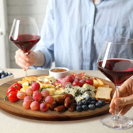 Acacia Wood Rotating Serving Platter – 360 Turntable