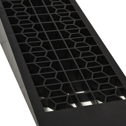 Schwellenrampen-Set, Gummi, schwarz, 70x20x8 cm, Bordstein