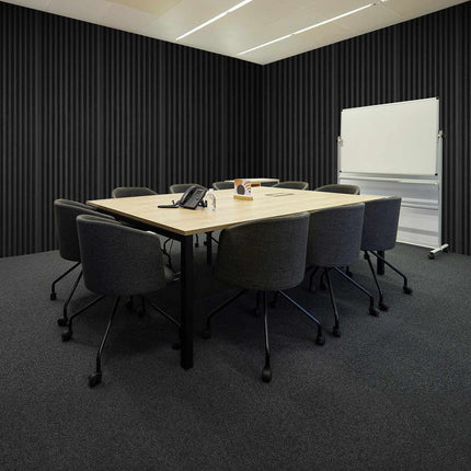 Acoustic Foam Panels, 80 Pack, 12 x 12 x 1 in, Black
