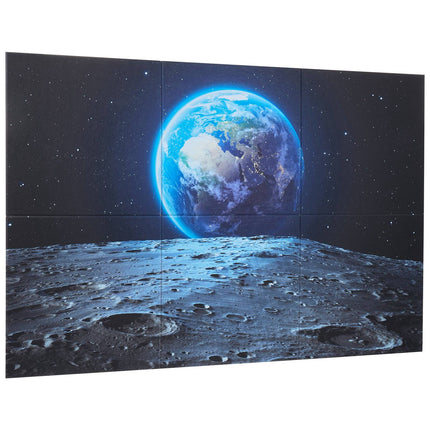Acoustic Wall Panels, 6-Pack Self-Adhesive Polyester