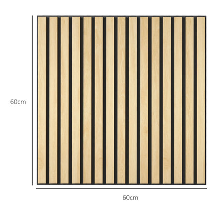 Akustikwandpaneele Eiche 3D – 4er-Pack, 60x60 cm