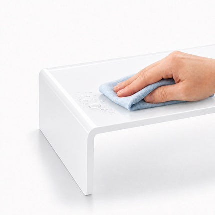Acrylic Monitor Riser, White, 35x20x10 cm