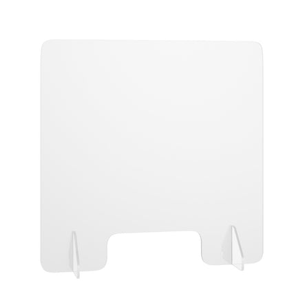Acrylic Sneeze Guard Screen, Freestanding, 60x60 cm