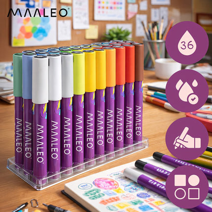 Acrylstifte - 36er Set Maaleo 25813