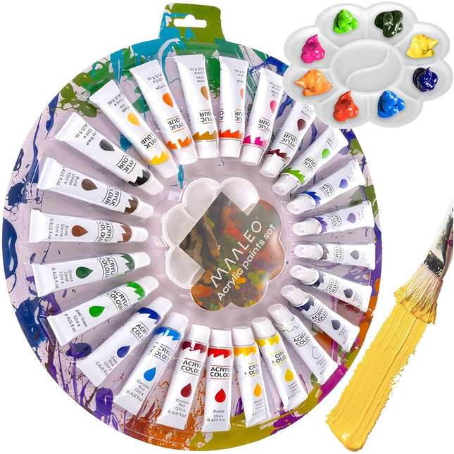 Acrylfarben 12ml - 24er Set Maaleo 24725