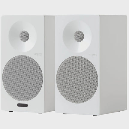 Active Bluetooth Bookshelf Speakers with HDMI, White