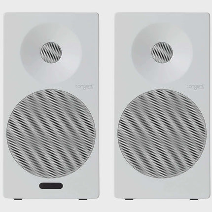 Active Bluetooth Bookshelf Speakers with HDMI, White