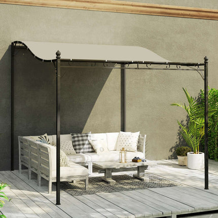 Gartenpavillon mit wasserabweisendem Dach, 2,5x3m, creme