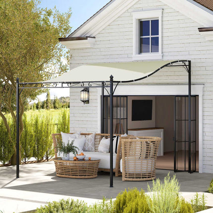 Gartenpavillon mit wasserabweisendem Dach, 2,5x3m, creme