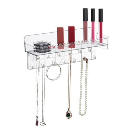 Klebe-Schmuckorganizer mit Ablage und Haken