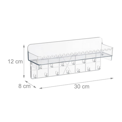 Klebe-Schmuckorganizer mit Ablage und Haken