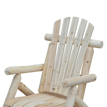 Adirondack Gartenstuhl aus Holz – Hohe Rückenlehne, Armlehnen, Fichte