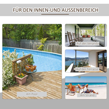 Weißer Adirondack-Garten-Schaukelstuhl, 77 x 94 x 97 cm