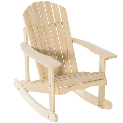 Adirondack Pine Wood Rocking chair for patio, 74x97x92 cm