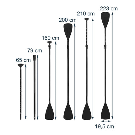 Adjustable 2-in-1 SUP/Kayak Paddle, Aluminium Shaft