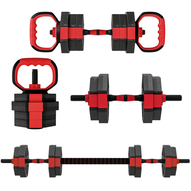 Verstellbares 4-in-1 Hantelset, 15 KG für das Heimtraining