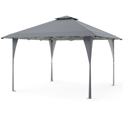 Adjustable 4x4m Pop-Up Gazebo with Double Roof & Metal Frame