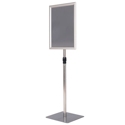 Adjustable A3 Info Stand Set, Silver, Aluminum Frame