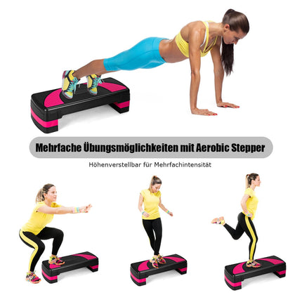 Verstellbarer Aerobic-Stepper, 3 Höhen, 250 kg Tragkraft