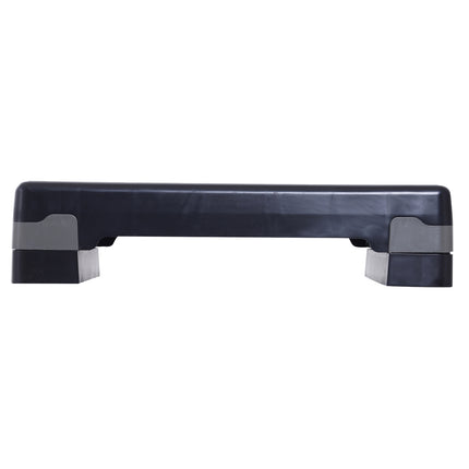 Nastavitelný aerobní stepper, 68x29x15cm, černá/šedá