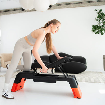 Nastavitelný aerobní step s funkcí lavice, pro komerční použití