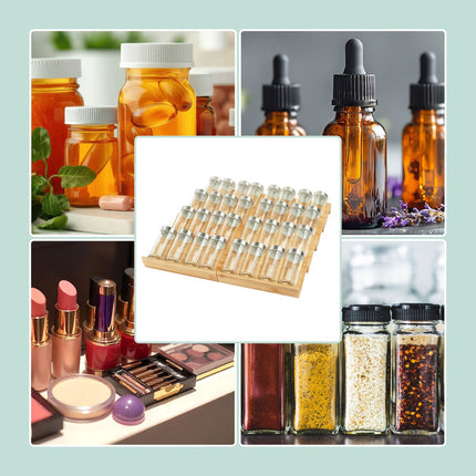 Adjustable Bamboo Spice Rack Set – 8 Compartments