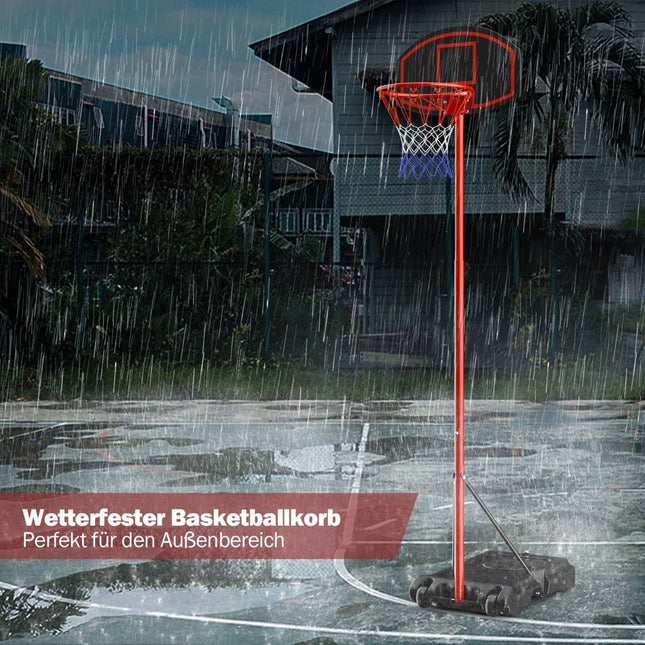Verstelbare basketbalring, 158-218 cm, voor binnen en buiten