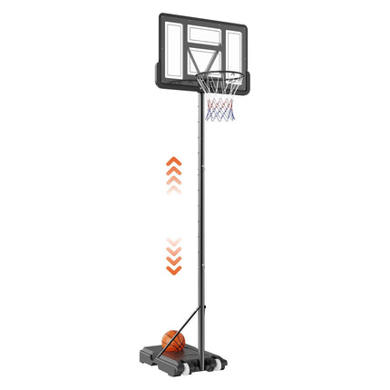 Adjustable Basketball Hoop 4–10 ft, 44 in Backboard