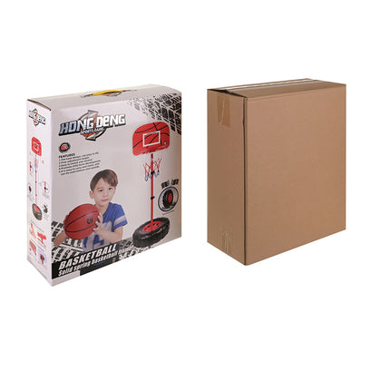 Adjustable Basketball Hoop Set with Backboard and Ball