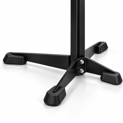 Adjustable Bike Stand with Rubber-Coated Hooks, Freestanding, Black, Iron