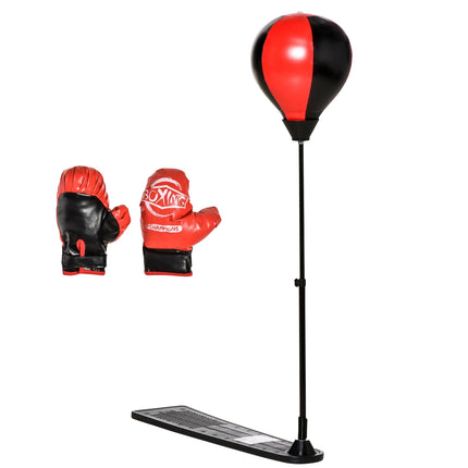 Adjustable Boxing Rack for Kids 5-8 - Includes Gloves