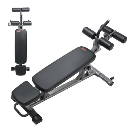 Adjustable Decline Ab Bench, 4-Level, Crunch Handle, 454 kg