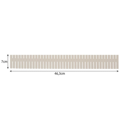 Verstellbare Schubladen-Organizer-Teiler, 4 Stück, Beige