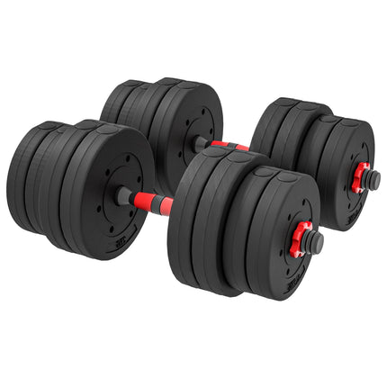 Verstellbares Hantel- & Langhantel-Set, 30 kg, für das Home-Gym