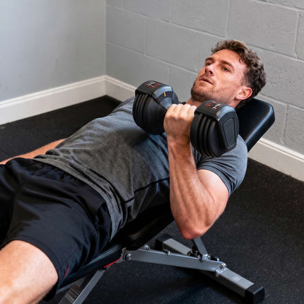 Adjustable Dumbbell Set, 11 kg with Quick-Change Mechanism