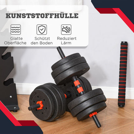Adjustable dumbbell set 25 kg for strength training