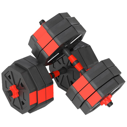 Adjustable Dumbbell Set 30 kg – 6-in-1 Barbell Kit