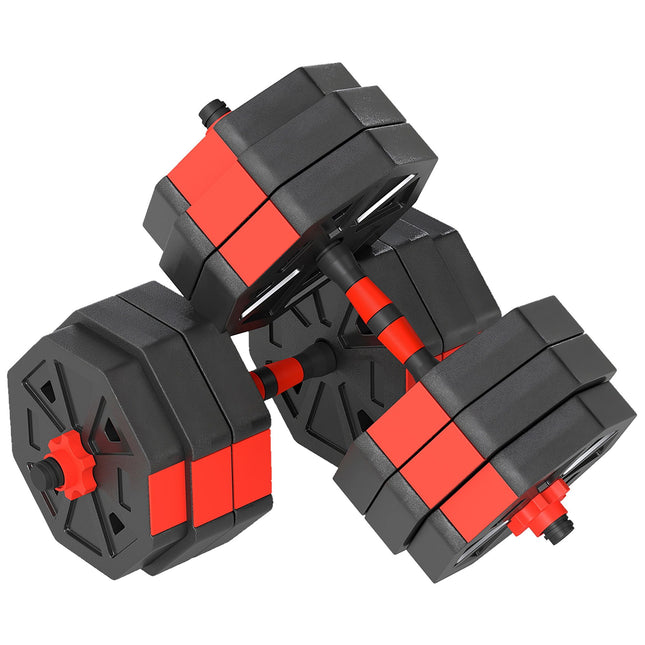 Adjustable Dumbbell Set 30 kg – 6-in-1 Barbell Kit