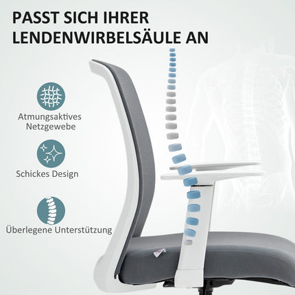 Adjustable Ergonomic Mesh Office Chair with Footrest