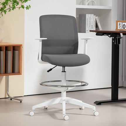 Adjustable Ergonomic Mesh Office Chair with Footrest